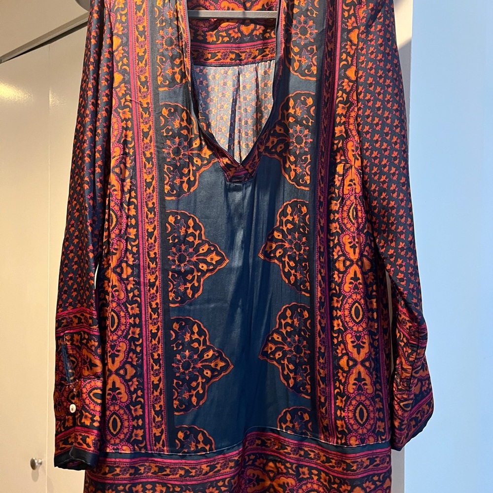Free People Bohemian Long Sleeve Dress
